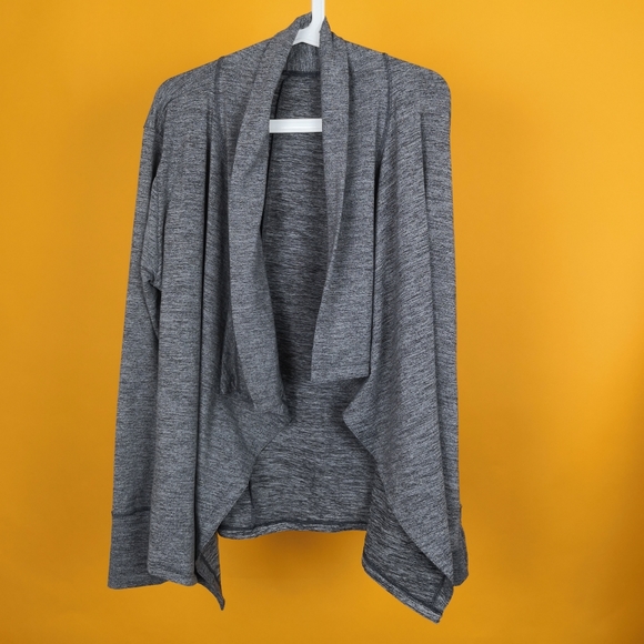 Nike Women Cardigans Training L gray stretch - Picture 2 of 7